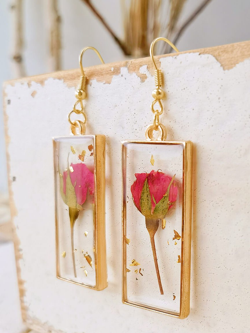 Rosebud Earrings