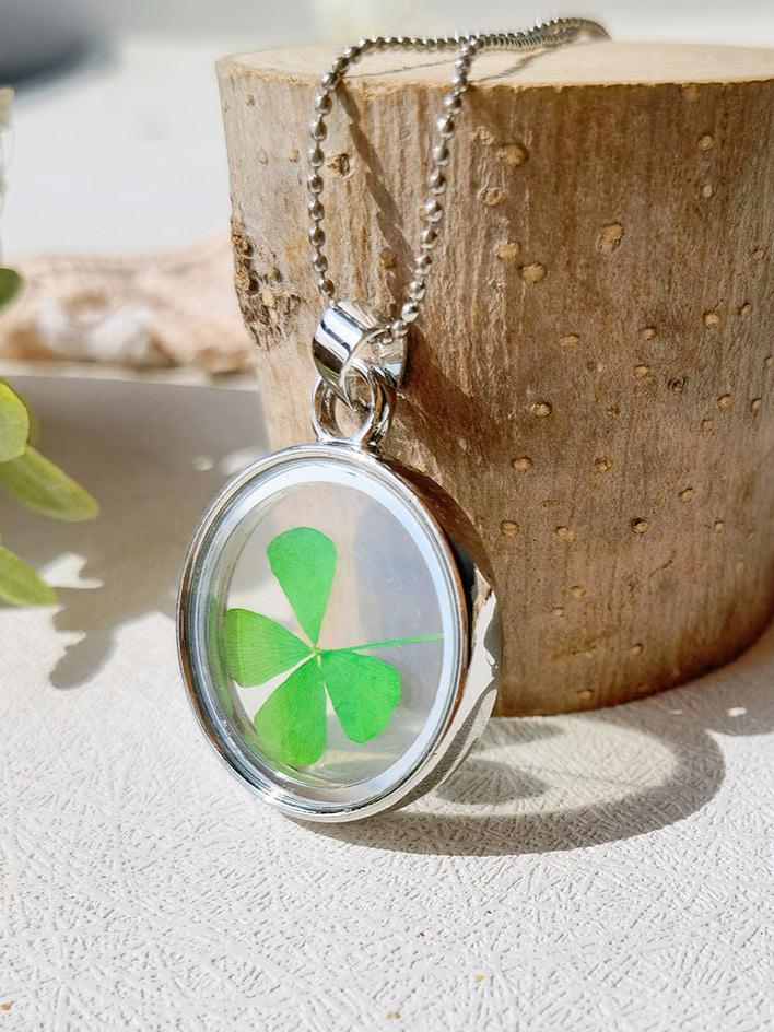 Four Leaf Clover Amulet Necklace