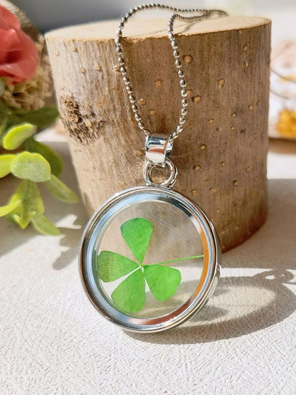 Four Leaf Clover Amulet Necklace