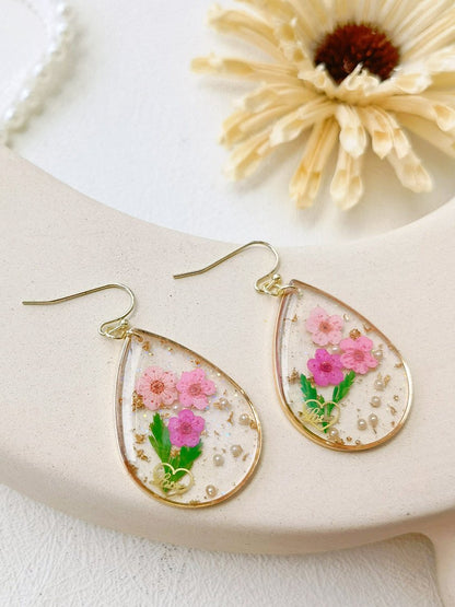 Forget Me Not Drop Flower Earrings