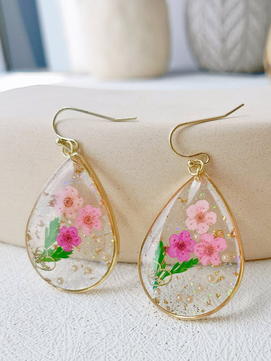 Forget Me Not Drop Flower Earrings