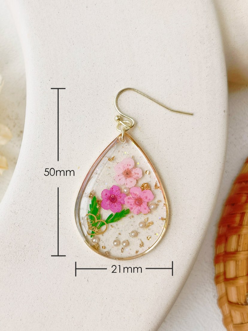 Forget Me Not Drop Flower Earrings