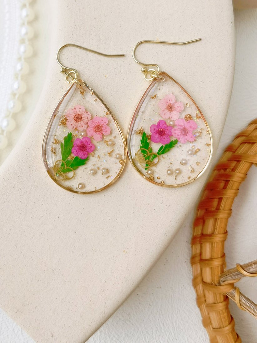 Forget Me Not Drop Flower Earrings