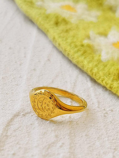 Love By The Moon Signet Boho Ring